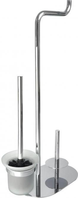 SILIA 3-ФУНКЦИОНАЛЬНАЯ ПОДСТАВКА ДЛЯ ТУАЛЕТНОЙ БУМАГИ, ХРОМ - НОВАЯ