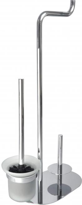 SILIA 3-ФУНКЦИОНАЛЬНАЯ ПОДСТАВКА ДЛЯ ТУАЛЕТНОЙ БУМАГИ, ХРОМ - НОВАЯ