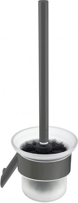 ЩЕТКА ДЛЯ ТУАЛЕТА SILIA НАСТЕННАЯ, ТИТАН - НОВИНКА