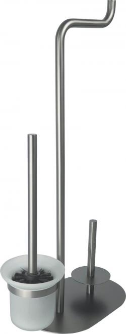 SILIA 3-ФУНКЦИОНАЛЬНАЯ ПОДСТАВКА ДЛЯ ТУАЛЕТНОЙ БУМАГИ, ТИТАН - НОВАЯ