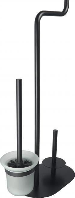 SILIA 3-ФУНКЦИОНАЛЬНАЯ ПОДСТАВКА ДЛЯ ТУАЛЕТНОЙ БУМАГИ, NERO - НОВИНКА