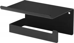 MOKKO NERO ДЕРЖАТЕЛЬ ДЛЯ РУКОЯТОК С ПОЛКОЙ, НАСТЕННЫЙ