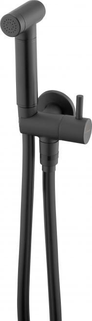 ДУШЕВОЙ КОМПЛЕКТ BIDETTA С УГЛОВЫМ КЛАПАНОМ, NERO