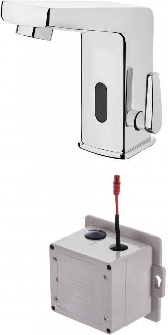 СМЕСИТЕЛЬ ДЛЯ РАКОВИНЫ SENSOR С РЕГУЛИРОВКОЙ ТЕМПЕРАТУРЫ, ХРОМ