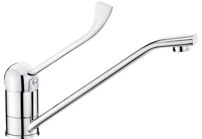 СМЕСИТЕЛЬ ДЛЯ МОЙКИ CORIO С РУЧКОЙ CLINIC, ХРОМ - НОВИНКА