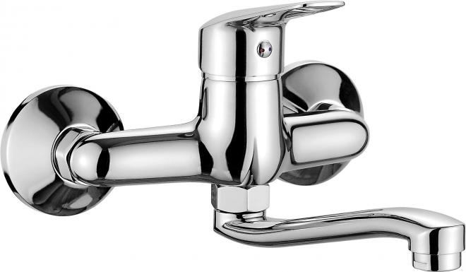 НАСТЕННЫЙ СМЕСИТЕЛЬ ДЛЯ РАКОВИНЫ BORO, ХРОМ