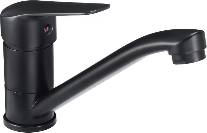 BORO NERO СМЕСИТЕЛЬ ДЛЯ РАКОВИНЫ С ПОВОРОТНЫМ ИЗЛИВОМ