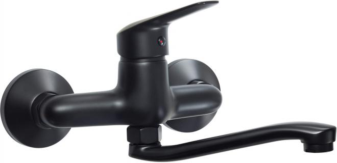 BORO NERO НАСТЕННЫЙ СМЕСИТЕЛЬ ДЛЯ РАКОВИНЫ