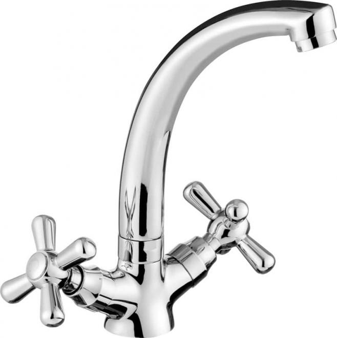 СМЕСИТЕЛЬ ДЛЯ РАКОВИНЫ SYMETRIO БЕЗ ДОЛИЦА, ХРОМ