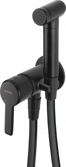 СМЕСИТЕЛЬ ДЛЯ БИДЕ СКРЫТОГО ПРОСТРАНСТВА ARNIKA NERO С РУЧНЫМ ДУШЕМ ДЛЯ БИДЕТА