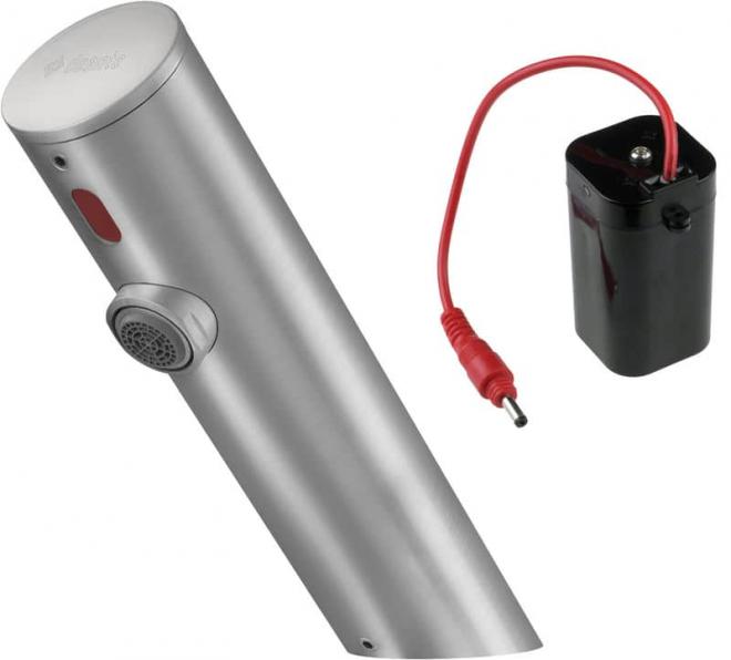 SENSE SENSOR СМЕСИТЕЛЬ ДЛЯ РАКОВИНЫ ИЗ СТАЛИ БЕЗ РЕГУЛИРОВКИ ТЕМПЕРАТУРЫ, 4xAA(LR6) - НОВИНКА