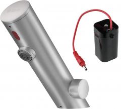 SENSE SENSOR СМЕСИТЕЛЬ ДЛЯ РАКОВИНЫ ИЗ СТАЛИ С РЕГУЛИРОВКОЙ ТЕМПЕРАТУРЫ, 4xAA(LR6) - НОВИНКА