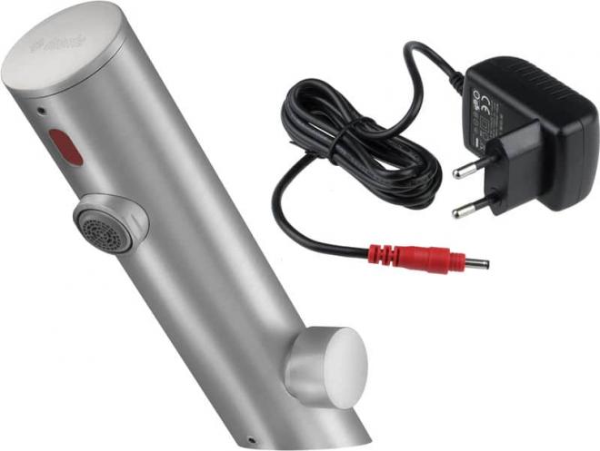 SENSE SENSOR СМЕСИТЕЛЬ ДЛЯ РАКОВИНЫ ИЗ СТАЛИ С РЕГУЛИРОВКОЙ ТЕМПЕРАТУРЫ, ПИТАНИЕ 230/6В - НОВИНКА