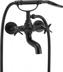 TEMISTO NERO СМЕСИТЕЛЬ ДЛЯ ВАННЫ С ДУШЕВЫМ КОМПЛЕКТОМ