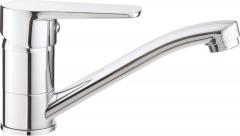 TUBO СМЕСИТЕЛЬ ДЛЯ РАКОВИНЫ С ПОВОРОТНЫМ ИЗЛИВОМ, ХРОМ