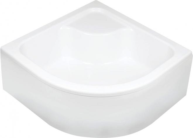 ГЛУБОКИЙ ПОЛУКРУГЛЫЙ ДУШЕВОЙ ПОДДОН, АКРИЛОВЫЙ, 80 СМ