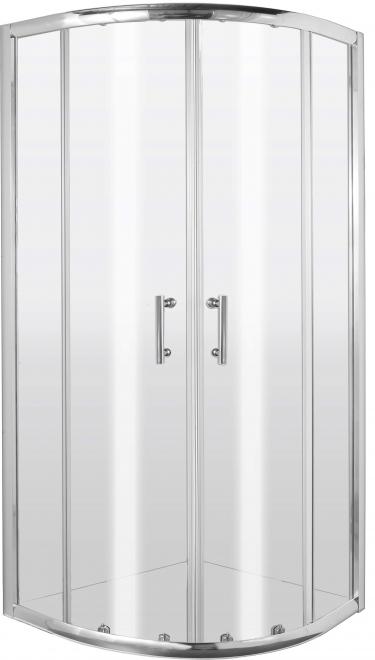 JASMIN PLUS ПОЛУКРУГЛАЯ ДУШЕВАЯ КАБИНА, ПРОЗРАЧНОЕ СТЕКЛО С АКТИВНОЙ КРЫШКОЙ, 90 СМ