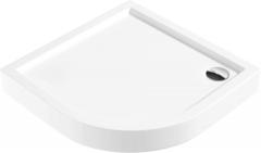 ПОЛУКРУГЛЫЙ ДУШЕВОЙ ПОДДОН JASMIN PLUS, АКРИЛОВЫЙ, БЕЛЫЙ 80 CM ТВЕРДЫЙ