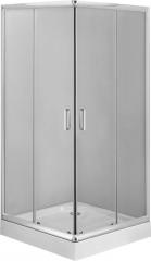 ДУШЕВАЯ КАБИНА FUNKIA SQUARE, ПРОЗРАЧНОЕ СТЕКЛО, 90 СМ
