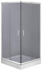 ДУШЕВАЯ КАБИНА FUNKIA SQUARE, ГРАФИТОВОЕ СТЕКЛО, 80 СМ