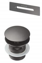 КОМПЛЕКТ ДЛЯ ВАННЫ, ТИТАН, CLICK CLACK С ПРЯМОУГОЛЬНЫМ ПЕРЕЛИВОМ - НОВИНКА