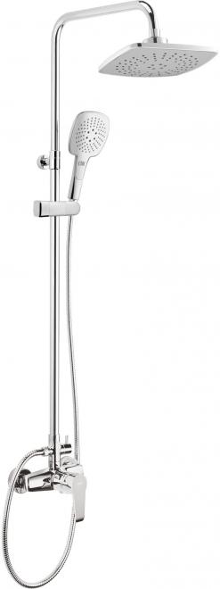 CORIO ДУШЕВАЯ КОЛОННА СО СМЕСИТЕЛЕМ, ПРЯМОУГОЛЬНАЯ, ХРОМ