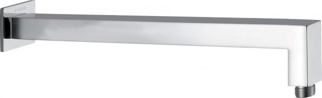 НАСТЕННЫЙ КВАДРАТНЫЙ ИЗЛУЧАТЕЛЬ CASCADA, ХРОМ, 400 ММ