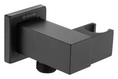 CASCADA NERO УГЛОВЫЕ СОЕДИНЕНИЯ РЕГУЛИРУЕМЫЕ С ДУШЕВЫМ КРОНШТЕЙНОМ, КВАДРАТНЫЕ