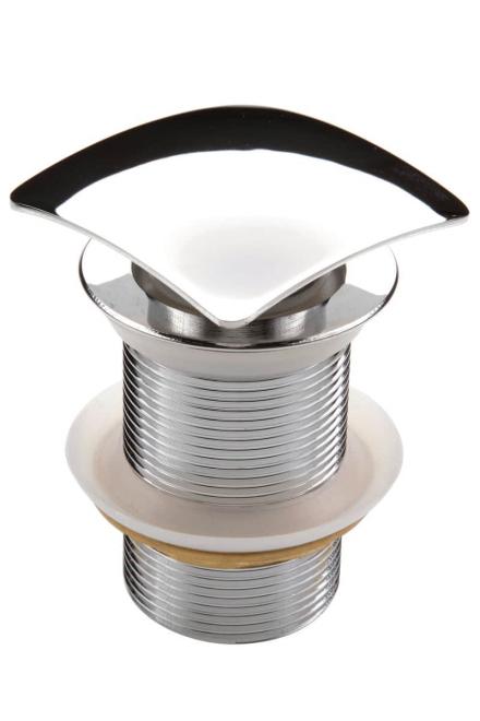 CLICK-CLACK ДЛЯ РАКОВИНЫ, КВАДРАТНАЯ, БЕЗ ПЕРЕЛИВА