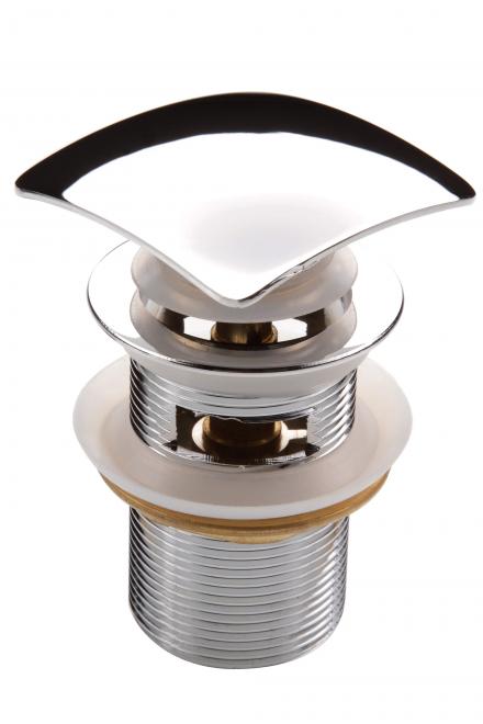 CLICK-CLACK ДЛЯ РАКОВИНЫ, КВАДРАТНАЯ, С ПЕРЕЛИВОМ