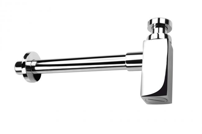 СИФОН ДЛЯ РАКОВИНЫ КВАДРАТНЫЙ, ХРОМ