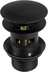 CLIC-CLACK ДЛЯ РАКОВИНЫ, КРУГЛЫЙ, С ПЕРЕЛИВОМ, ЧЕРНЫЙ