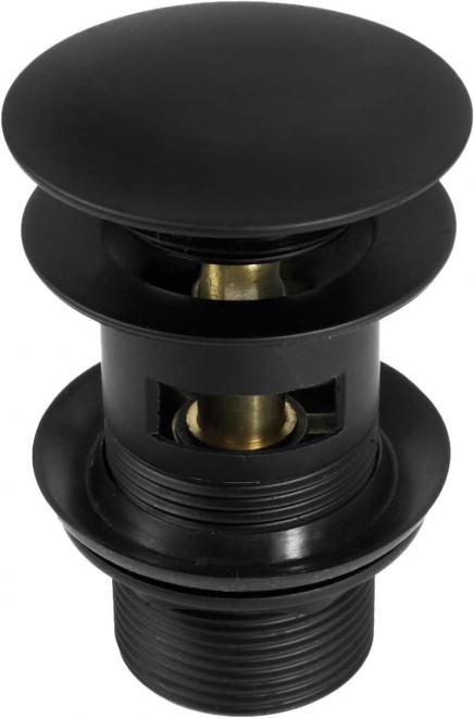 CLIC-CLACK ДЛЯ РАКОВИНЫ, КРУГЛЫЙ, С ПЕРЕЛИВОМ, ЧЕРНЫЙ