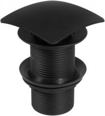 CLICK-CLACK ДЛЯ РАКОВИНЫ, КВАДРАТНАЯ, БЕЗ ПЕРЕЛИВА, ЧЕРНЫЙ