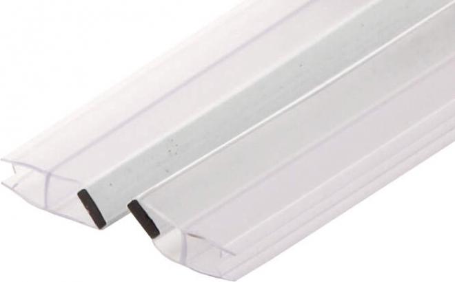 НАБОР ВЕРТИКАЛЬНЫХ МАГНИТНЫХ ПРОКЛАДОК ДЛЯ СТЕКЛА ДВЕРИ 5 ММ