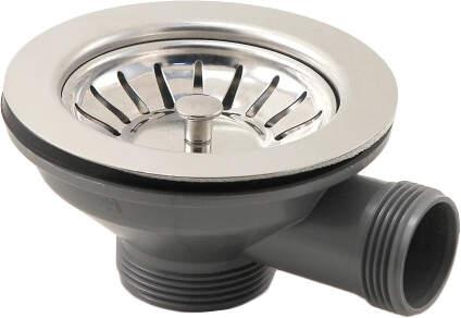 СЛИВ С ФИЛЬТРОМ 3,5'' ДЛЯ СИФОНА ДЛЯ МОЙОК ИЗ НЕРЖАВЕЮЩЕЙ СТАЛИ