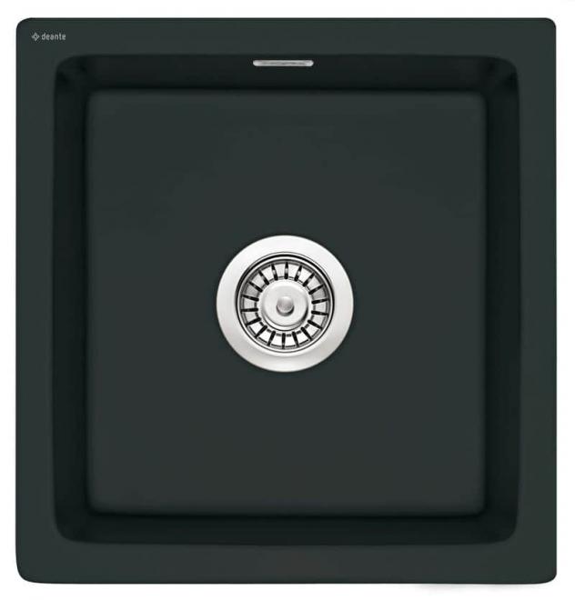 SABOR 1-ЧАШНАЯ КЕРАМИЧЕСКАЯ РАКОВИНА БЕЗ СУШИЛКИ, NERO, 475x450x215 С ЭКОНОМЬЮЩИМ ПРОСТРАНСТВО