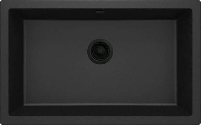 CORDA ВСТРОЕННАЯ ГРАНИТНАЯ РАКОВИНА 800x500x204 3,5'', ГРАФИТ МЕТАЛЛИЧЕСКИЙ, С SPACE SAVER LUX