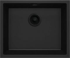 CORDA ВСТРОЕННАЯ ГРАНИТНАЯ РАКОВИНА 550x460x204 3,5'', NERO, С SPACE SAVER LUX