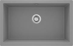 CORDA ВСТРОЕННАЯ ГРАНИТНАЯ РАКОВИНА 800x500x204 3,5'', СЕРЫЙ МЕТАЛЛИЧЕСКИЙ, С SPACE SAVER LUX