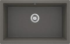 CORDA ВСТРОЕННАЯ ГРАНИТНАЯ РАКОВИНА 800x500x204 3,5'', АНТРАЦИТОВЫЙ МЕТАЛЛИЧЕСКИЙ, С SPACE SAVER LUX