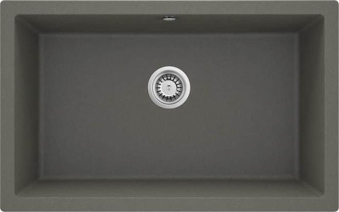 CORDA ВСТРОЕННАЯ ГРАНИТНАЯ РАКОВИНА 800x500x204 3,5'', АНТРАЦИТОВЫЙ МЕТАЛЛИЧЕСКИЙ, С SPACE SAVER LUX