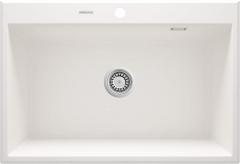 ЭРИДАН 1-ЧАШНАЯ МОЙКА ГРАНИТ 700x520x210, АЛЕБАСТР, С ПРОСТРАНСТВОМ ЛЮКС