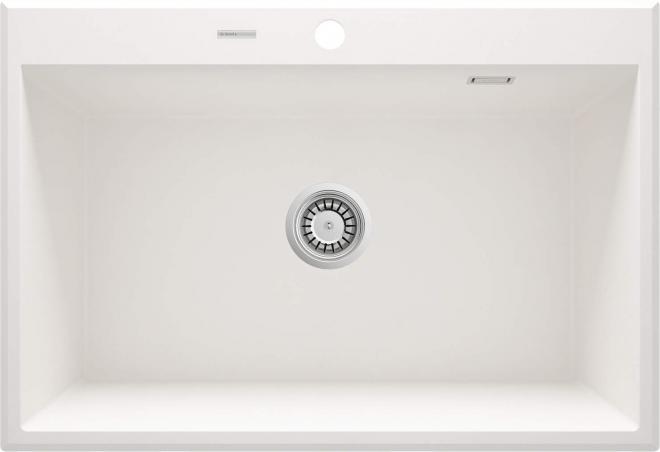 ЭРИДАН 1-ЧАШНАЯ МОЙКА ГРАНИТ 700x520x210, АЛЕБАСТР, С ПРОСТРАНСТВОМ ЛЮКС