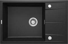 ЭРИДАН 1-ЧАША РАКОВИНА С СУШИЛКОЙ 780x500x210, ГРАФИТ МЕТАЛЛИЧЕСКИЙ, С SPACE SAVER LUX