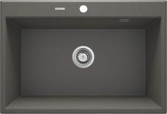 МОЙКА ERIDAN 1-ЧАШНАЯ ГРАНИТНАЯ 700x520x210, АНТРАЦИТОВЫЙ МЕТАЛЛИЧЕСКИЙ, С SPACE SAVER LUX