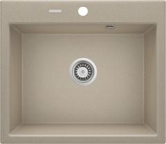 ANDANTE 1-ЧАША ГРАНИТНАЯ МОЙКА 600x520X210, ПЕСЧАНЫЙ, С ЭКОНОМЬЮЩИМ ПРОСТРАНСТВОМ