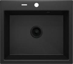 ANDANTE 1-ЧАША ГРАНИТНАЯ МОЙКА 600x520X210, ГРАФИТ МЕТАЛЛИЧЕСКИЙ, С ЭКОНОМЬЮЩИМ ПРОСТРАНСТВО