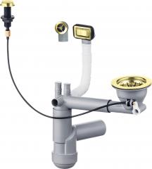 СИФОН SPACE SAVER LUX GOLD ДЛЯ МОЙКИ 1-ЧАША С АВТОМАТИЧЕСКИМ СЛИВОМ