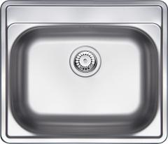 SOUL 1-ЧАШНАЯ РАКОВИНА БЕЗ СУШИЛКИ, ДЕКОР, 600x500x180, 3,5'' С ФИТИНГАМИ